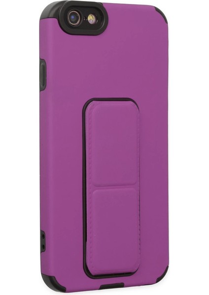 Iphone 6 Kılıf Mega Standlı Silikon - Mor fiyatları