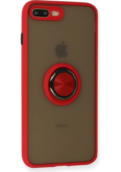 Iphone 7 Kılıf Montreal Yüzüklü Silikon Kapak - Kırmızı fiyatları