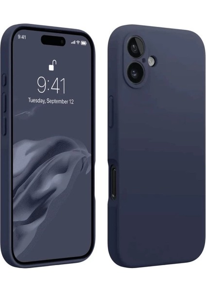 Iphone 16 Kılıf First Silikon - Lacivert