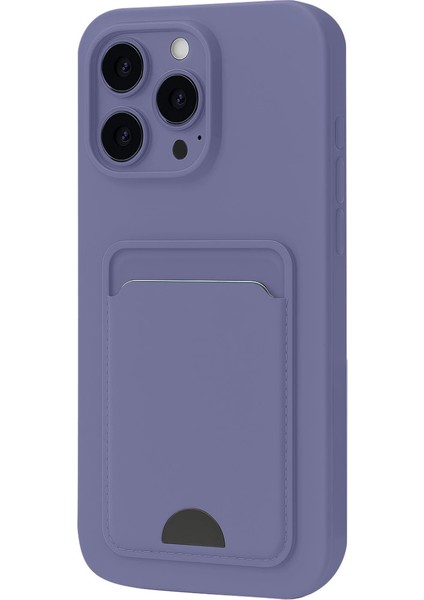 Iphone 16 Kılıf Kelvin Kartvizitli Silikon - Lila
