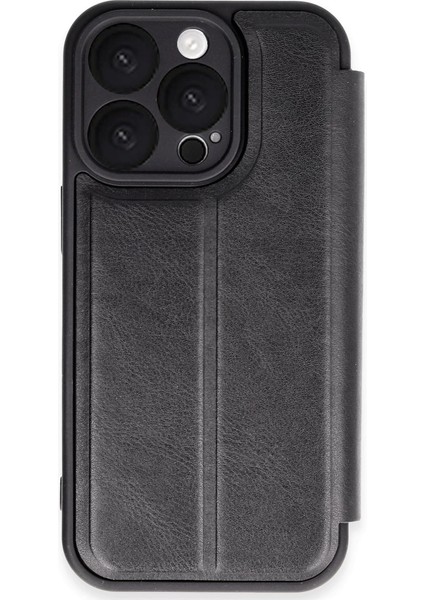 Iphone 16 Kılıf Flip Cover - Siyah