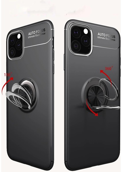 Iphone 11 Kılıf Range Yüzüklü Silikon - Kırmızı fiyatları