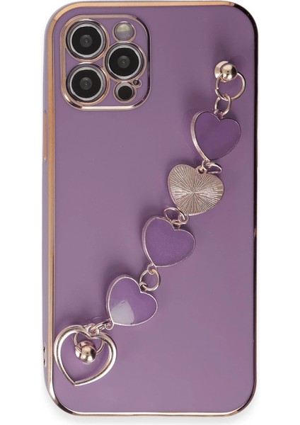 Iphone 12 Kılıf Esila Silikon - Mor