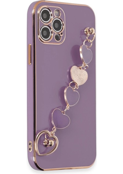 Iphone 12 Kılıf Esila Silikon - Mor modelleri