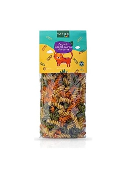 Wefood Kids Organik Sebzeli Burgu Makarna 250 gr