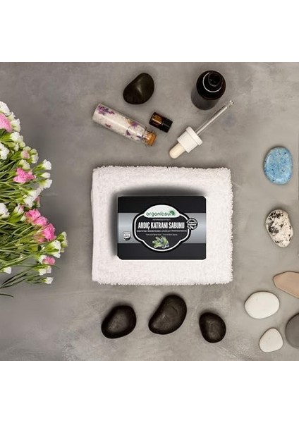 Organicsun 2'li Set Doğal Ardıç Katranı Sabunu ve Kükürt Sabunu Kaşıntı Karşıtı Sabun Seti modelleri