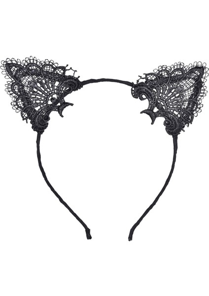 Siyah Kedi Dantel Taç + Eldiven Seti – Parti, Dans ve Kostüm Kombini (4940) modelleri