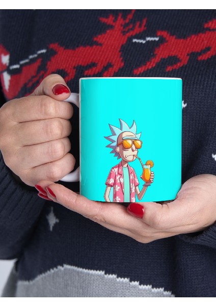 'rick And Morty' Baskılı Canlı Renkli Porselen Kupa Bardak fiyatları