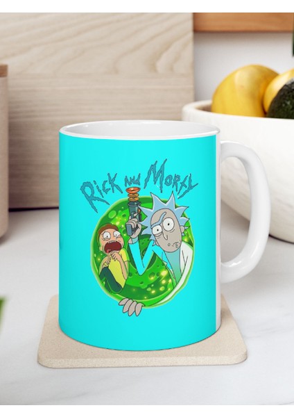 'rick And Morty' Baskılı Canlı Renkli Porselen Kupa Bardak modelleri