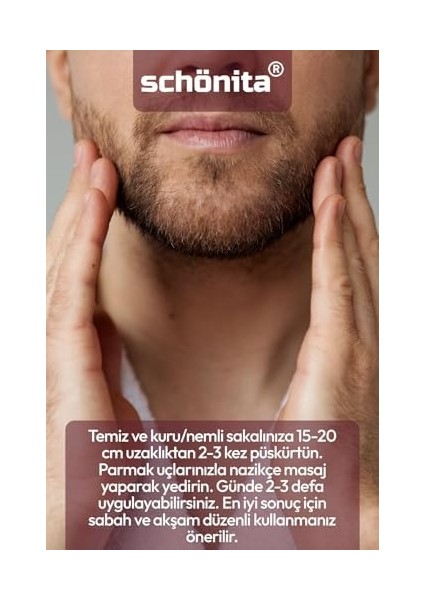 Schönita Argan Yağı Içerikli Sakal Bakım ve Besleyici Sprey - Beard Spray - 100ML