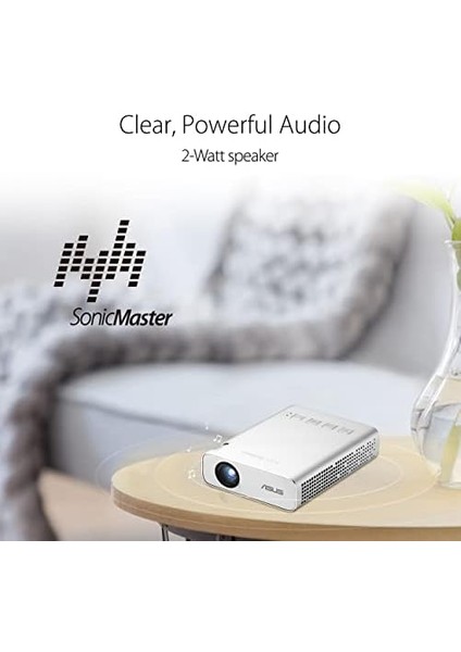 E1R Tasınabılır Projektor 200 Lumen R/g/b LED Wvga 854X480 400:1 2yıl HDMI 1.5W Hoparlör 30.000 Saat Powerbank fiyatları