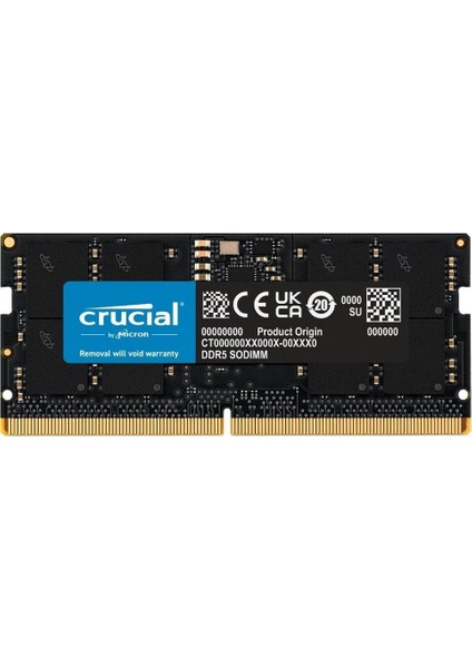 Crucıal 16GB 4800MHZ Ddr5 Notebook Ram CB16GS4800E