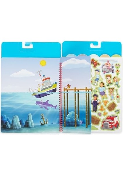 & Doug Paw Patrol Yeniden Kullanılabilir Çıkartma Defteri - Koyu modelleri