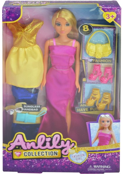 Shr 11,5" ANLILY DEĞİŞTİRİLEBİLİR ELBİSE VE AYAKKABILI SET fiyatları