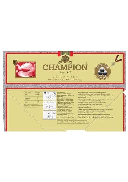 Champion-Demlik Poşet 48 x 3,2 gr modelleri