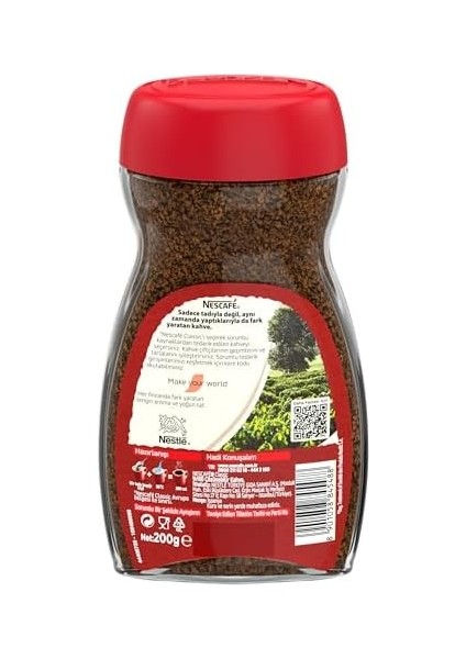 Nescafé Classic Çözünebilir Kahve Kavanoz, 200 G fiyatları