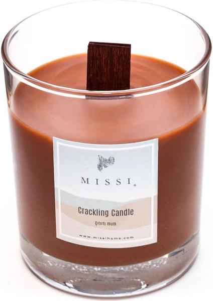 Fitilli Kokulu Craklıng Vegan Mum (Çıtırtılı)