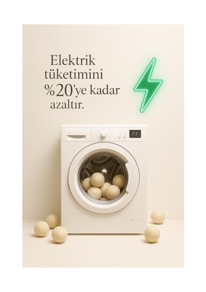 Eldione 3 Adet Yün Kurutma Topu ve Lavanta Uçucu Yağı 10 ML,%100 Merinos Yünü, Kolay Ütü, Çamaşır Kırışıklık Önleyici, Yumuşatıcı, Tüy Toplayıcı Tasarruflu Antistatik Wool Dryer Ball fiyatları