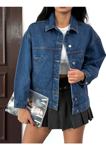 Kadın Oversize Kot Ceket modelleri