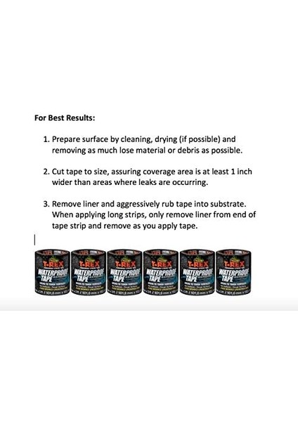 Rex Su Geçirmez Yapışkan, 101 mm x 1,52 Cm, R Teknolojisi, Su Etki Eden Güçlü Bir Yapışkan, Sızıntıları Kapatır ve Onarır modelleri