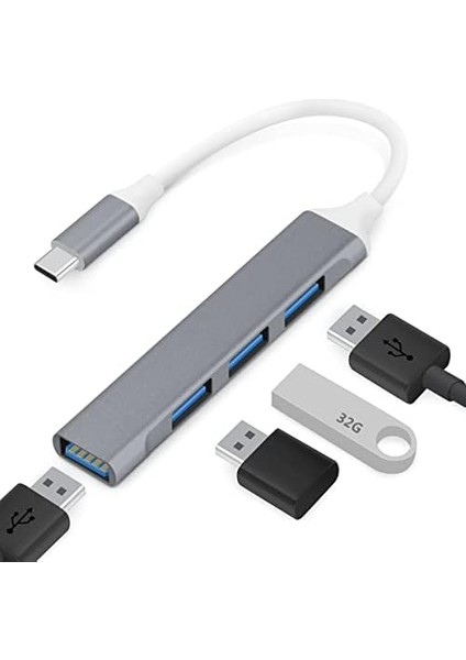 Teryeefi 4'ü 1 Arada USB C Adaptörü, 4 USB 3.0 Bağlantı Noktası, MacBook Air M1 2018-2022 MacBook Pro M1 2016-2022, iPad Pro, Xps, Pixelbook ve Daha Fazlası Için USB Tip C Adaptör fiyatları