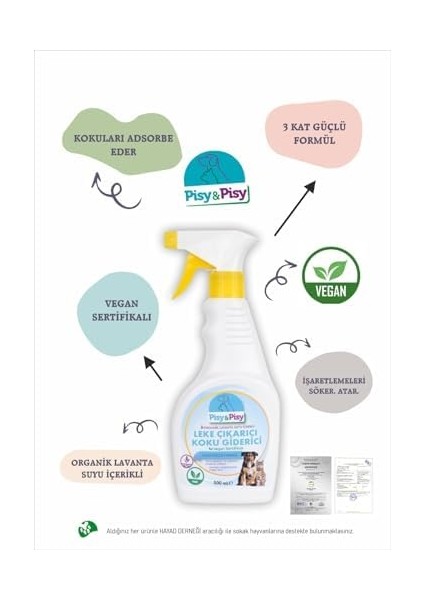 Pisy&pisy Leke Çıkarıcı ve Koku Giderici fiyatları