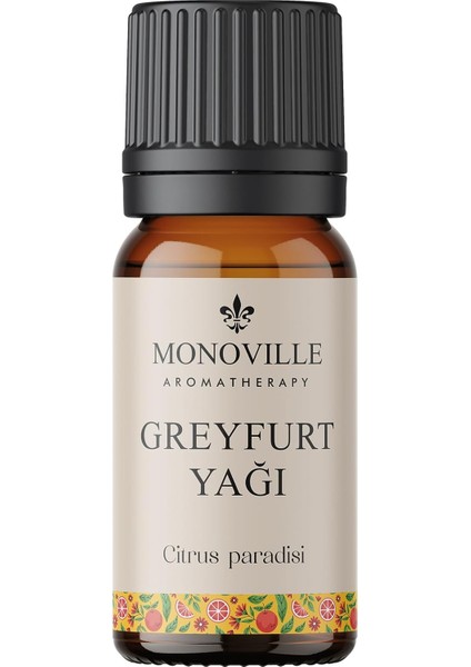 Monoville Greyfurt Uçucu Yağı 10 ML%100 Saf ve Doğal (Grapefruit Essantial Oil)