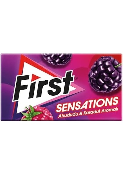 First Sensations Ahududu & Karadut Aromalı Sakız 27 gr - 240 Adet