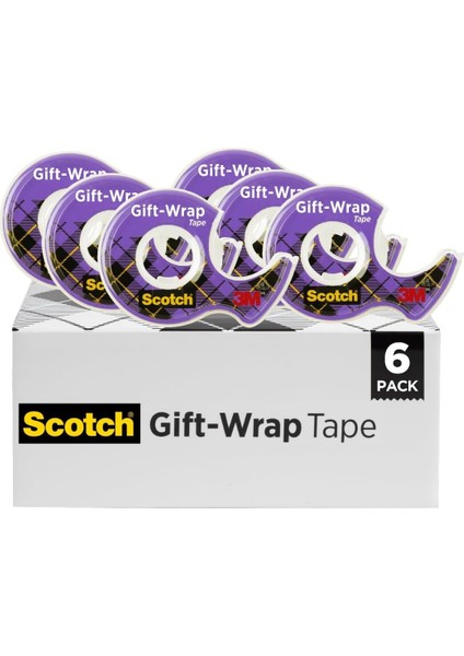 Hediye Bandı, 3/4" x 650", 6 Dispenser/paket