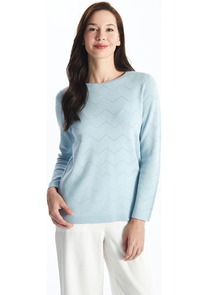 Yeni Sezon Bisiklet Yaka Desenli Kadın Triko Kazak fiyatları