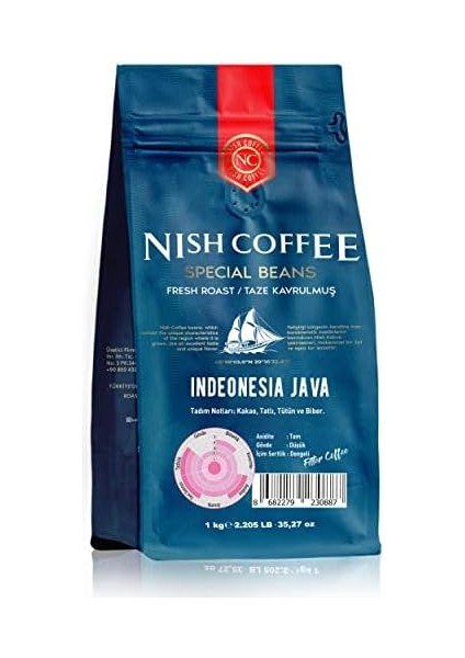 Nish Filtre Kahve Endonezya Java 1 kg 3'lü Set (3x1 Kg) -Öğütülmüş fiyatları