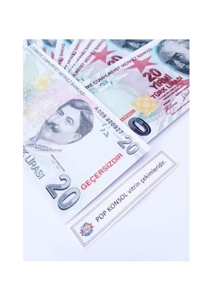 Konsol 300 Adet 20 Tl Sahte Geçersiz Düğün Parti Şaka Malzemesi PP191207 fiyatları