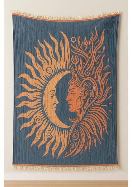 Katlı Pamuklu Müslin Bornoz – ve Plajda Kullanıma Uygun