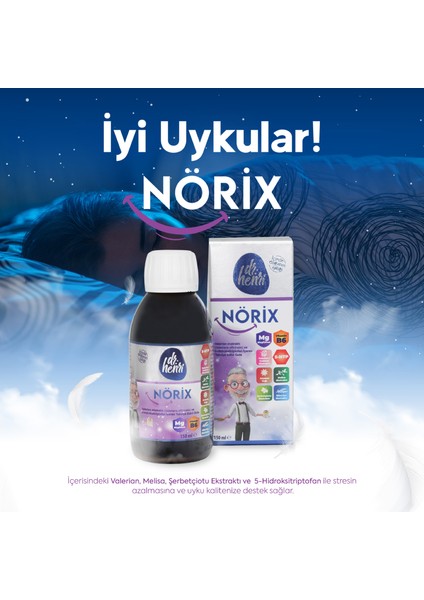 Nörix Şurup Valerian Ekstraktı Ve 5-hidroksitriptofan Içeren Takviye Edici Gıda 2 modelleri