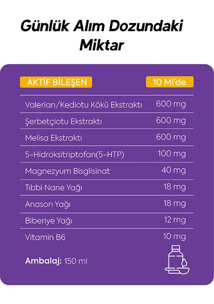 Nörix Şurup Valerian Ekstraktı Ve 5-hidroksitriptofan Içeren Takviye Edici Gıda 2 indirimleri