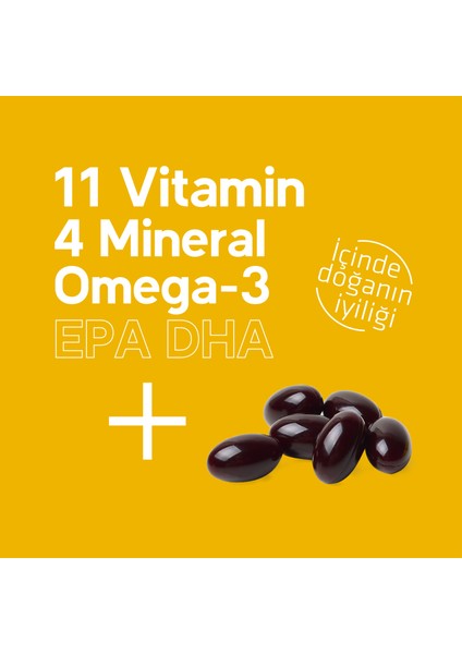 Selevit Mom 30 Kapsül Omega-3, Multivitamin ve Multimineral İçeren Takviye Edici Gıda