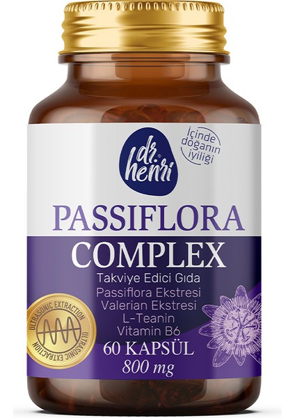 Passiflora Complex 60 Kapsül Bitkisel Takviye