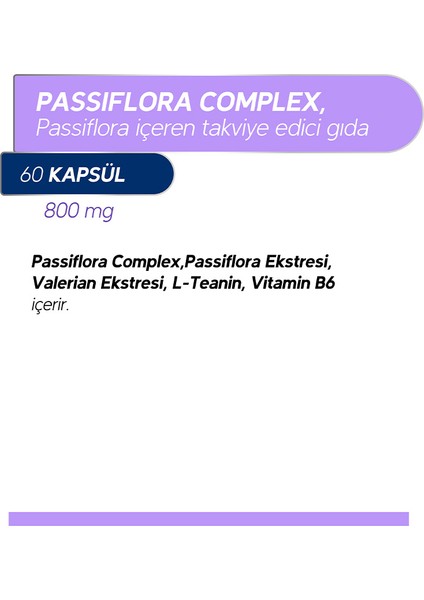 Passiflora Complex 60 Kapsül Bitkisel Takviye indirimleri
