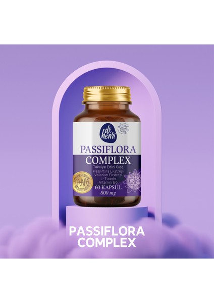 Passiflora Complex 60 Kapsül Bitkisel Takviye