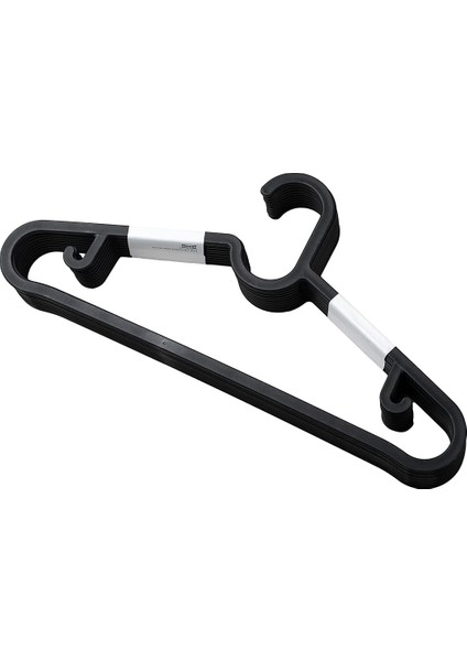 10 Adet Siyah Plastik Askısı ve Bar Sabit Kanca