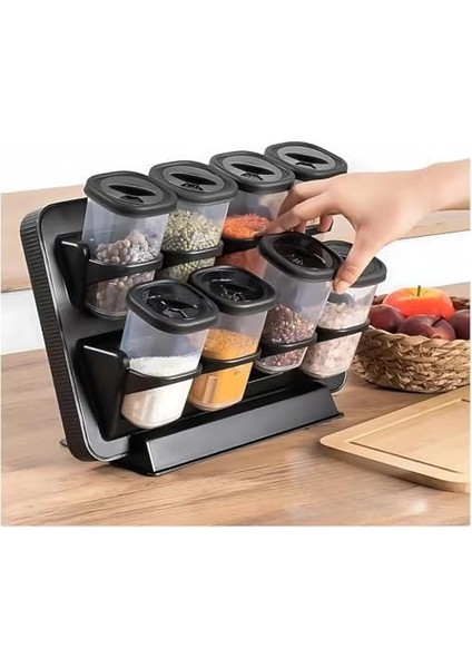 Duvara Asmalı Seti - Tezgah Üstü, Yapışkanlı ve 360 Derece Döner Kapaklı Plastik Mutfak, Renk fiyatları