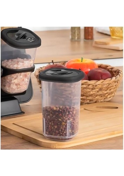 Duvara Asmalı Seti - Tezgah Üstü, Yapışkanlı ve 360 Derece Döner Kapaklı Plastik Mutfak, Renk modelleri