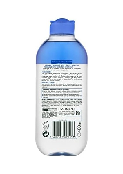 Garnier Skin Naturals Besleyici Çift Fazlı Micellar Temizleme Suyu (400 Ml) modelleri