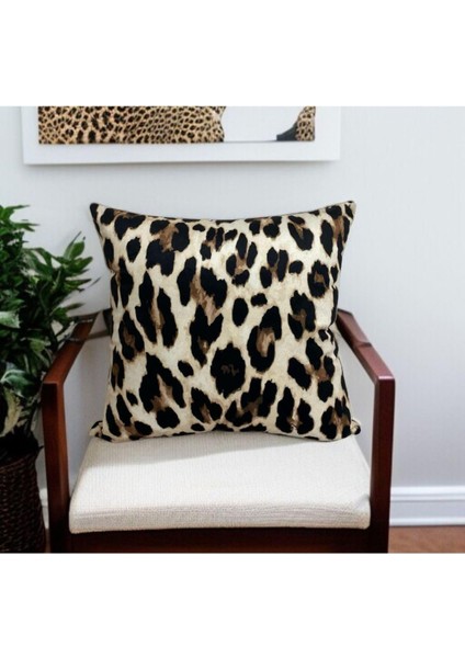 Desen Çift Taraflı Baskılı Dekoratif Kırlent Kılıfı 45X45