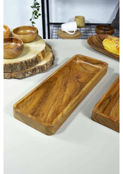 Dikdörtgen Çerezlik/sunum Tabağı Büyük Boy