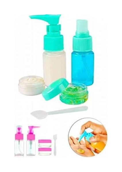 Outdoor Outlet Parfüm Şişesi - Kozmetik Şişesi - 5li Seyahat Doldurulabilir Kozmetik Seti