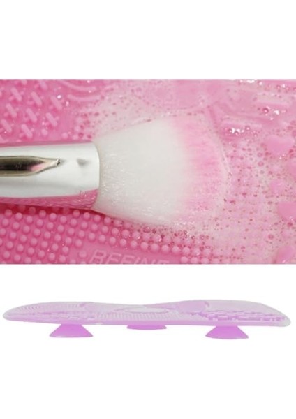 Busstier Silikon Makyaj Fırça Temizleme Pedi Pratik ve Kolay Kullanımlı Fırça Temizleyici Mat Aparat (22 Cm) modelleri