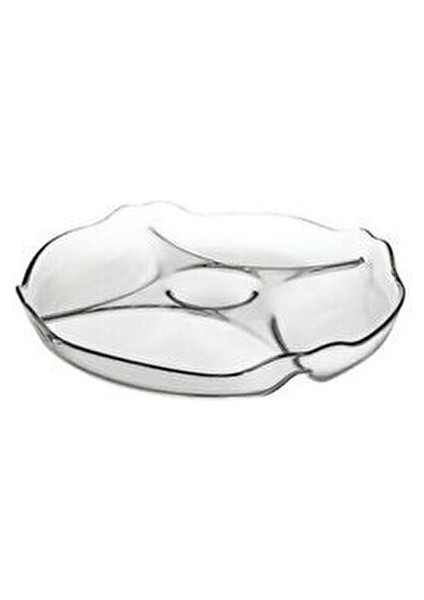 Patiserrie Bölmeli Tabak Şeffaf Cam Malzeme 302 cc Hacim 42 mm Yükseklik indirimleri