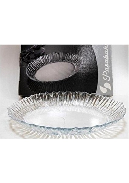 Aurora Oval Servis Tabağı 25x19 cm Şık Desenli Cam Malzeme ile Tek Parça modelleri
