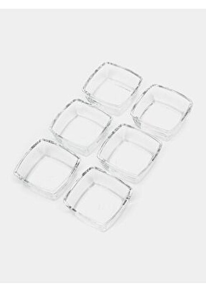 Kase 6'lı Yerli Üretim Şeffaf Cam 30 mm Yükseklik 60.5 x 80.5 mm Ebatlı modelleri